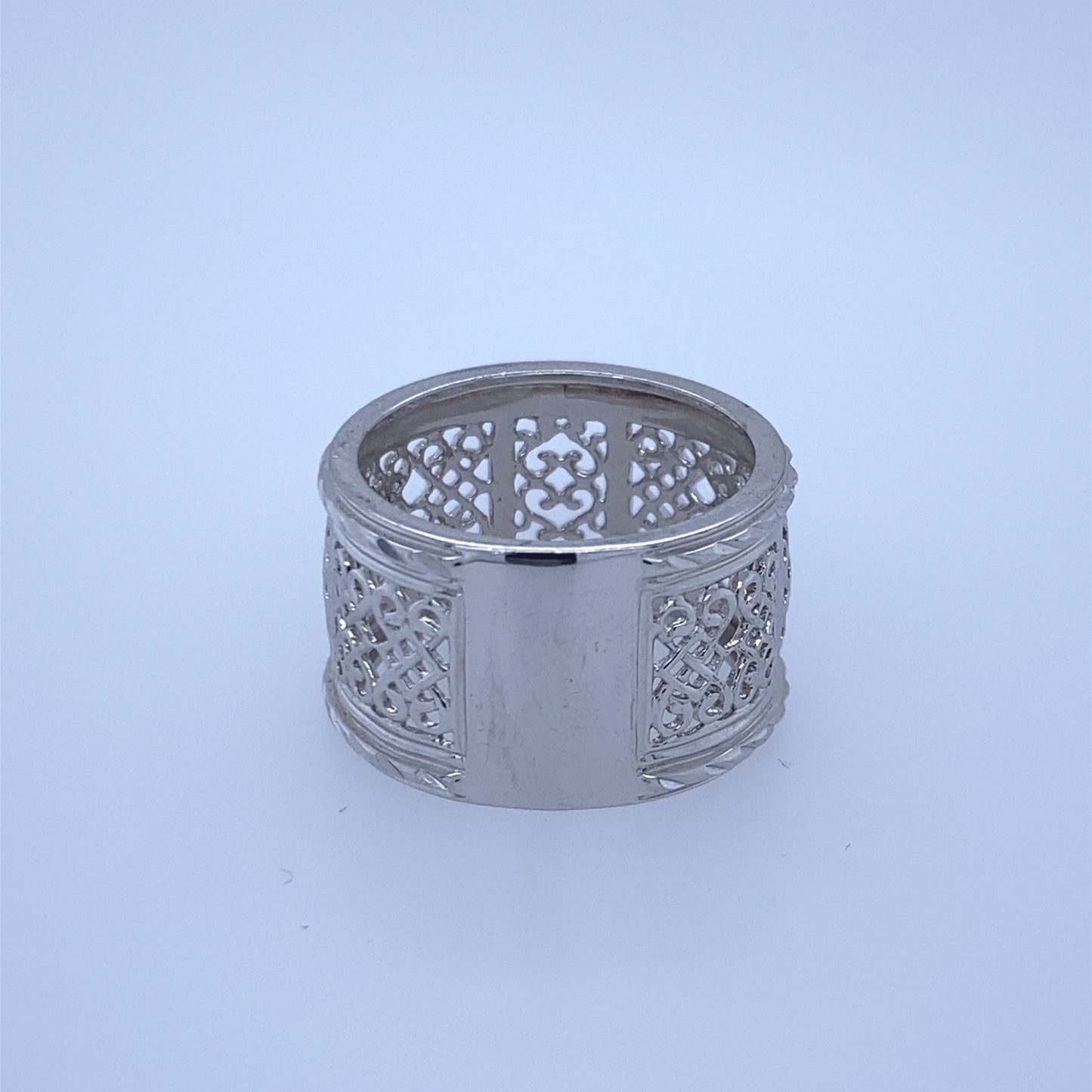 925 Sterling Silver Thick Band Custom Design Ring