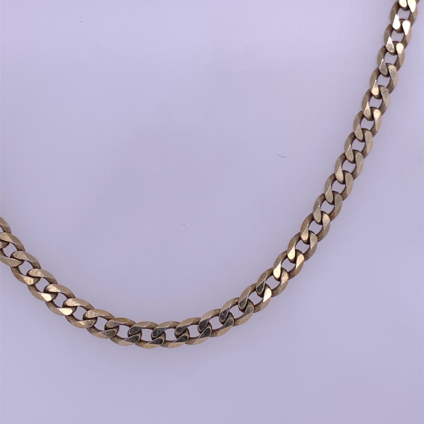 925 Sterling Silver Gold Plated Cuban Necklace, 24"