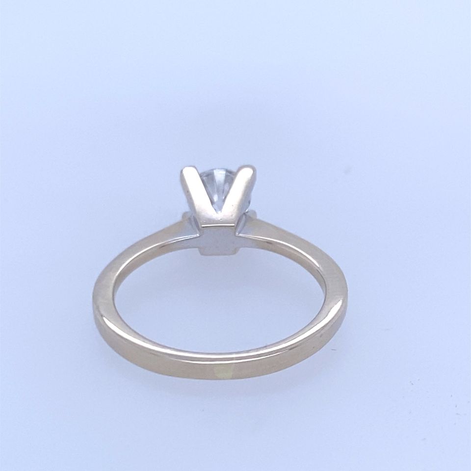 14k White Gold Solitaire Wedding/Engagment 0.54CT Ring