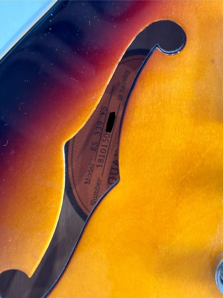 Epiphone ES-339 Semi-Hollow Electric Guitar Vintage Sunburst