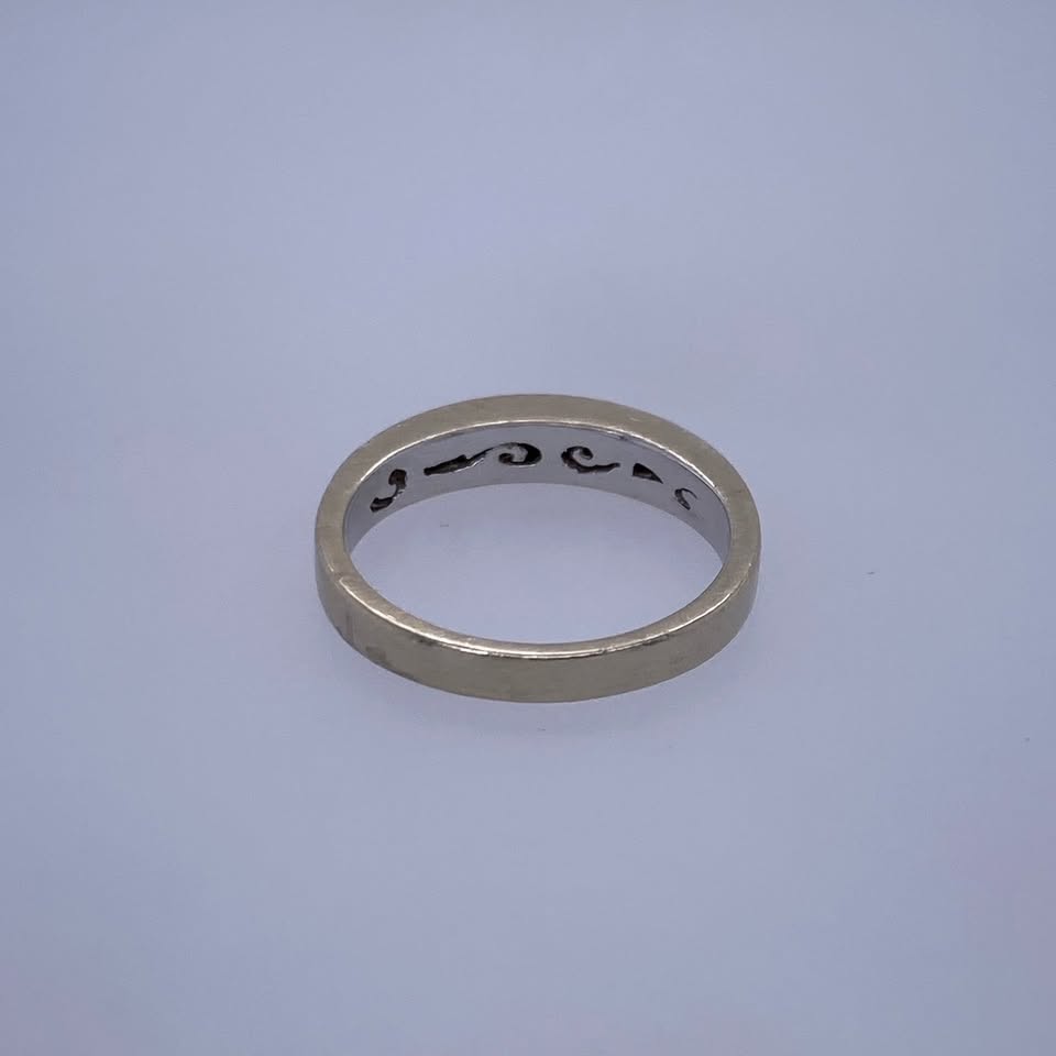 14k White Gold 0.50TCW Baguette Diamond Band