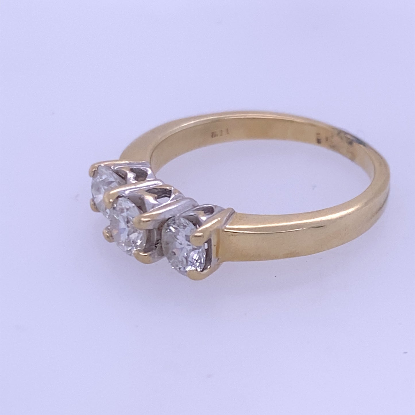 14k Yellow Gold Ring W/.99TCW of Round Diamonds