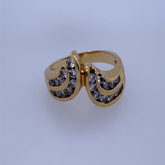 14k Yellow Gold Custom Ladies Diamond Ring