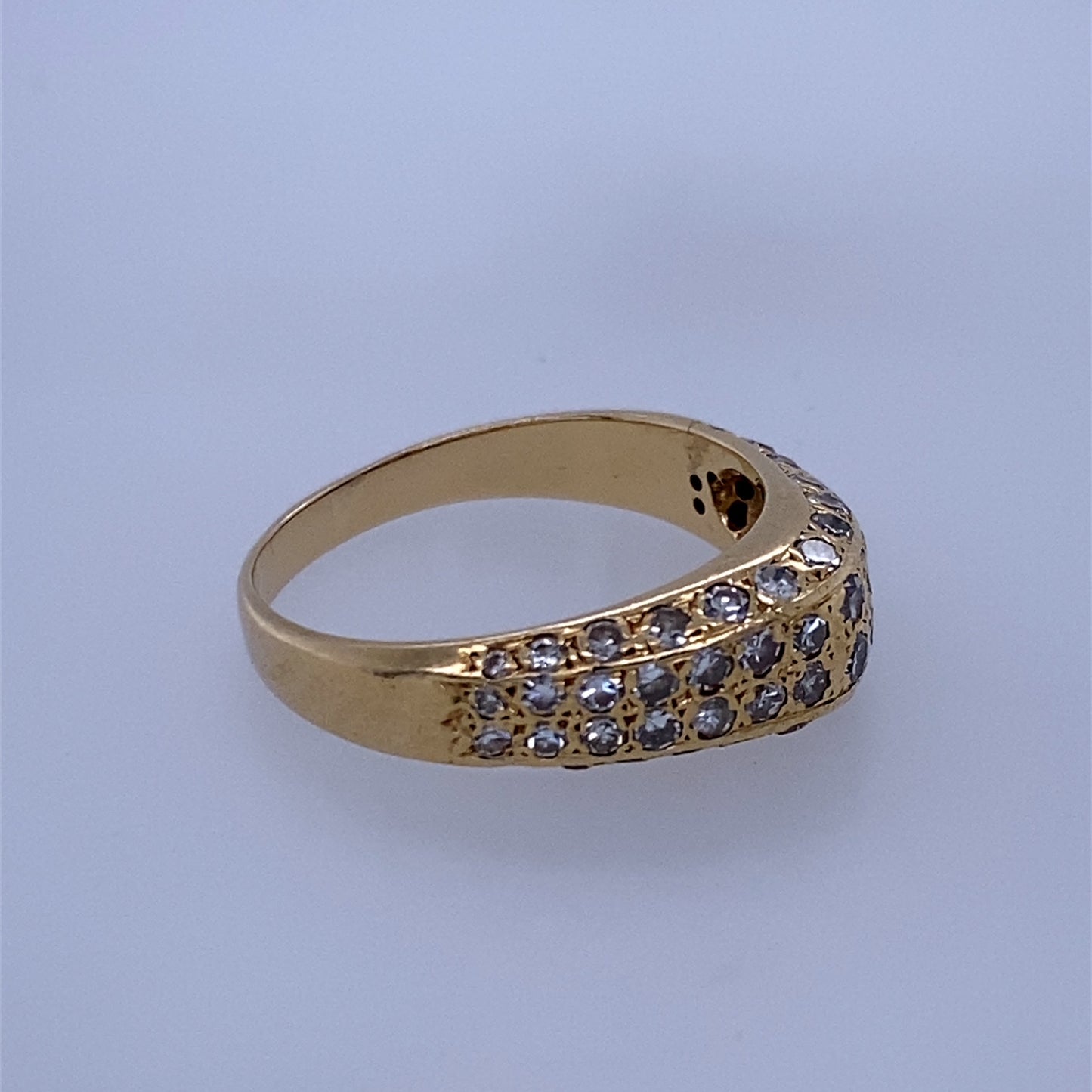 14k Yellow Gold 1.45TCW Diamond Ladies Ring