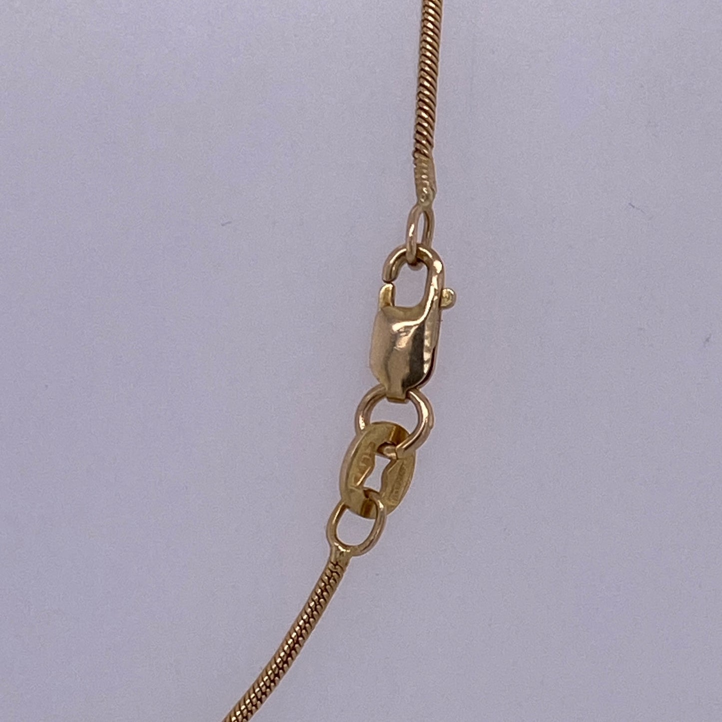 14k Yellow Gold Thin Snake Link Necklace