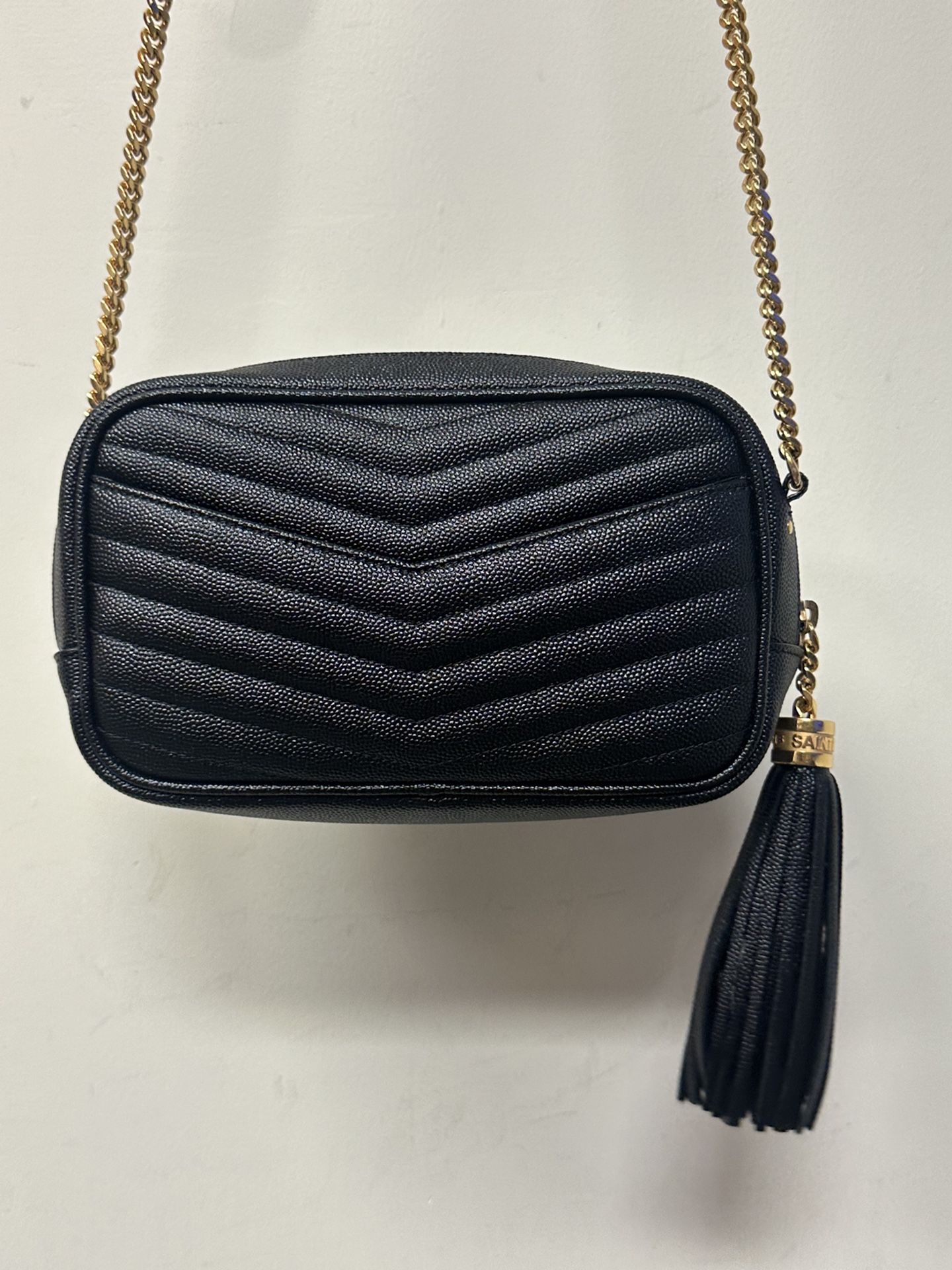 Saint Laurent Mini Lou In Quilted Leather Black Shoulder Bag