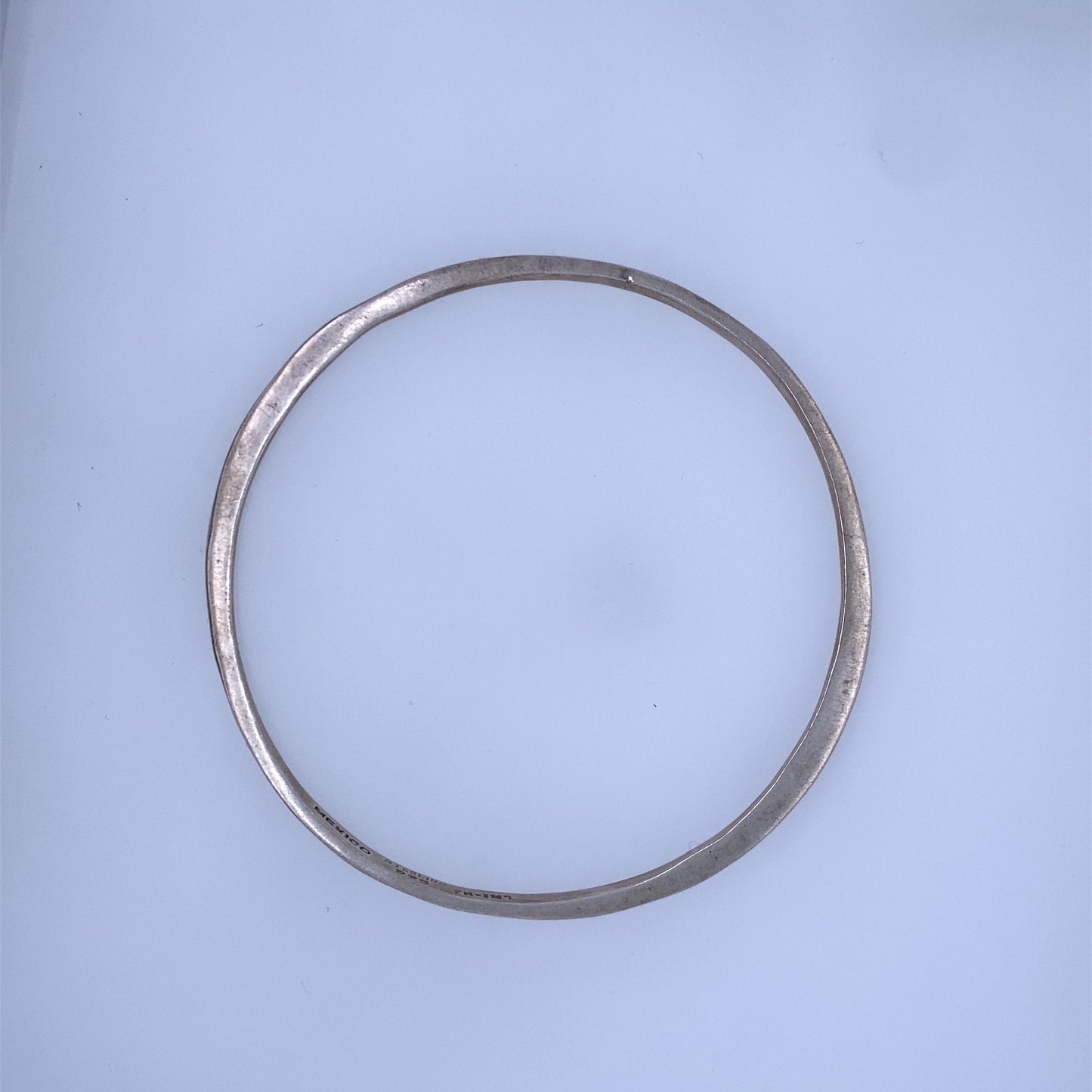 925 Sterling Silver Round Bangle Bracelet