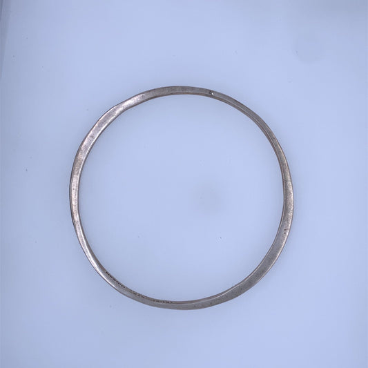 925 Sterling Silver Round Bangle Bracelet