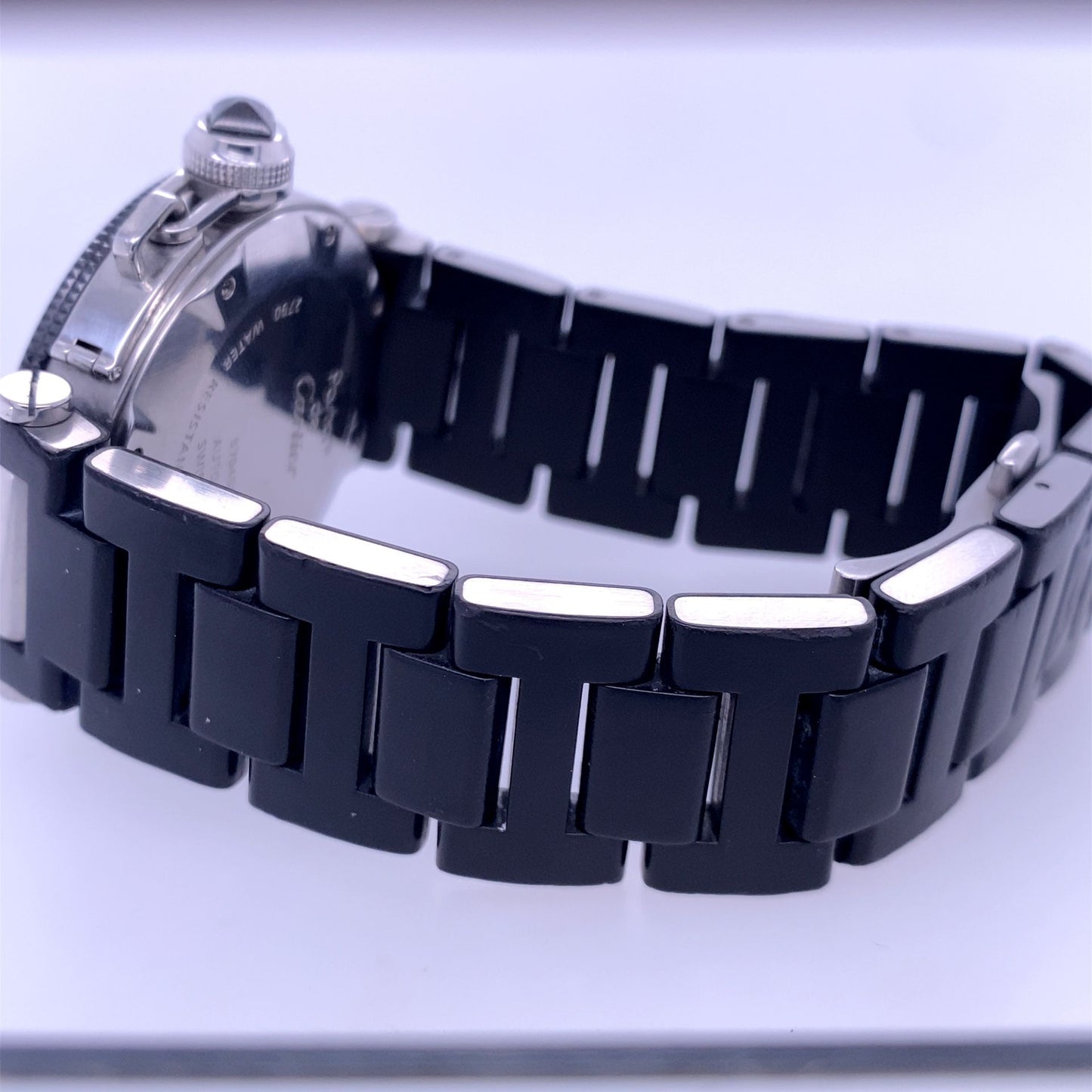 Cartier Pasha Seatimer 2790 40mm Steel Black Automatic Rubber Watch