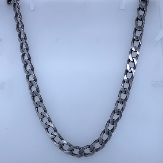 925 Sterling Silver Cuban Link Necklace 30"