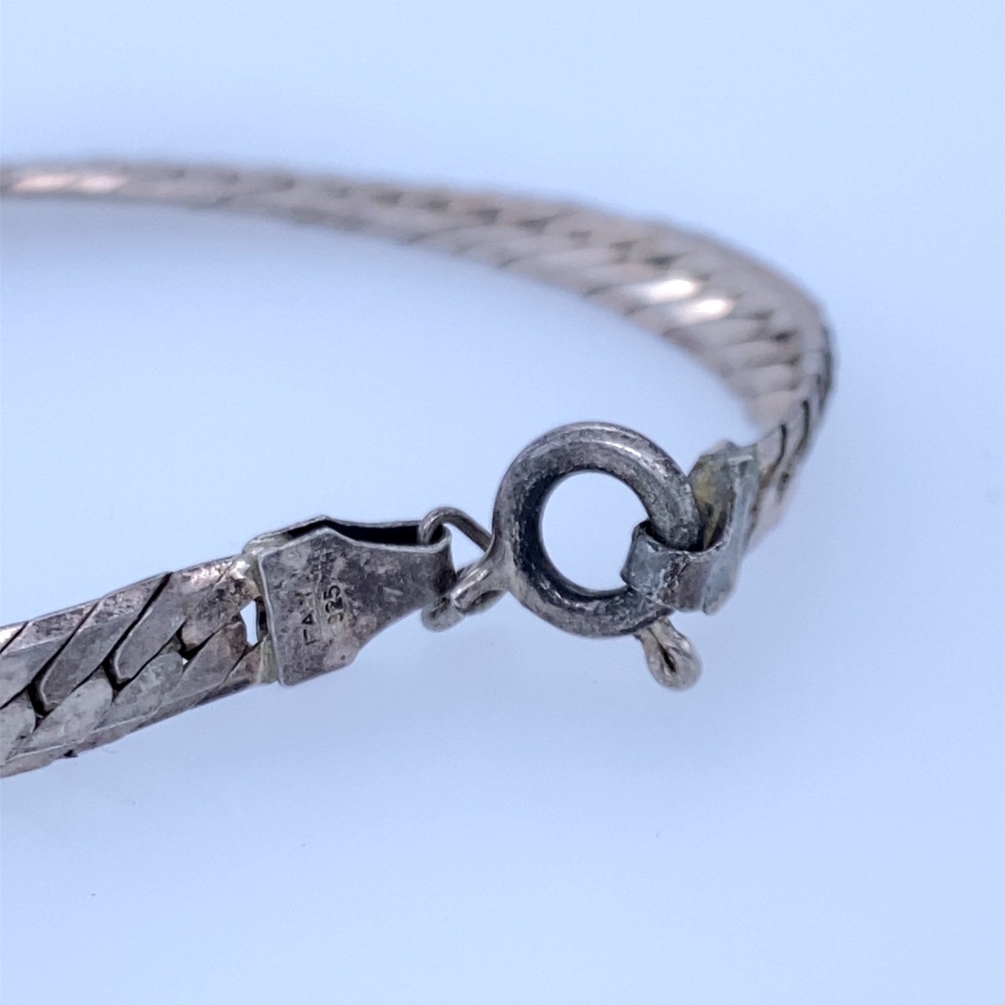 925 Sterling Silver Serpentine Link Bracelet