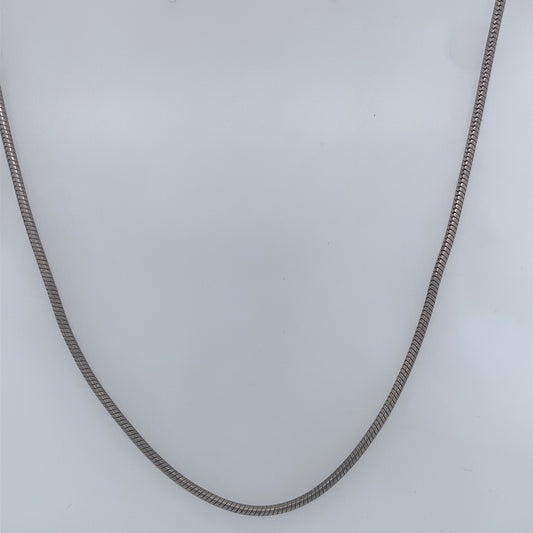 925 Sterling Silver Thin Snake Link Necklace