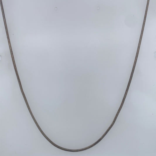 925 Sterling Silver Thin Square Style Necklace