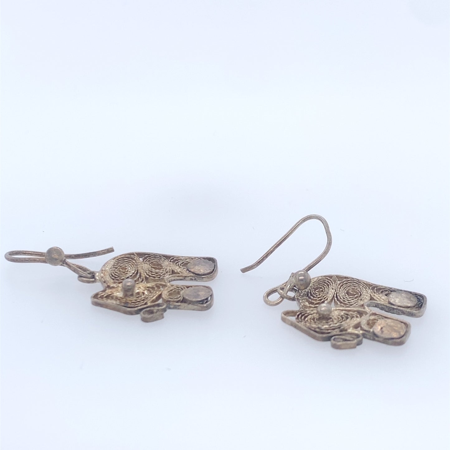 925 Sterling Silver Elephant Style Earrings