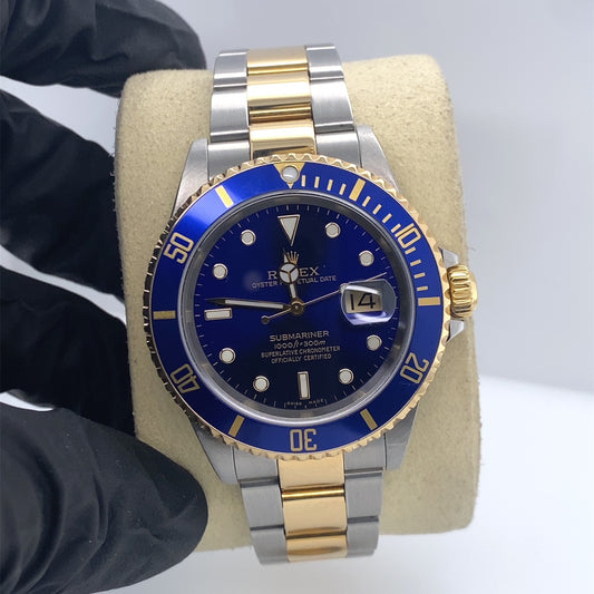 Rolex Submariner 40mm 16613LB Two-Tone Gold/Stainless Steel Watch