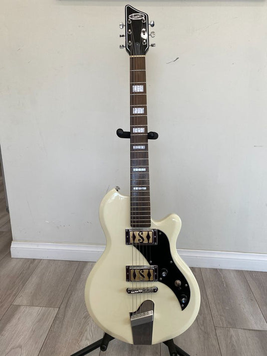 Supro WestBury Cream Color Electric, Right Handed Guitar