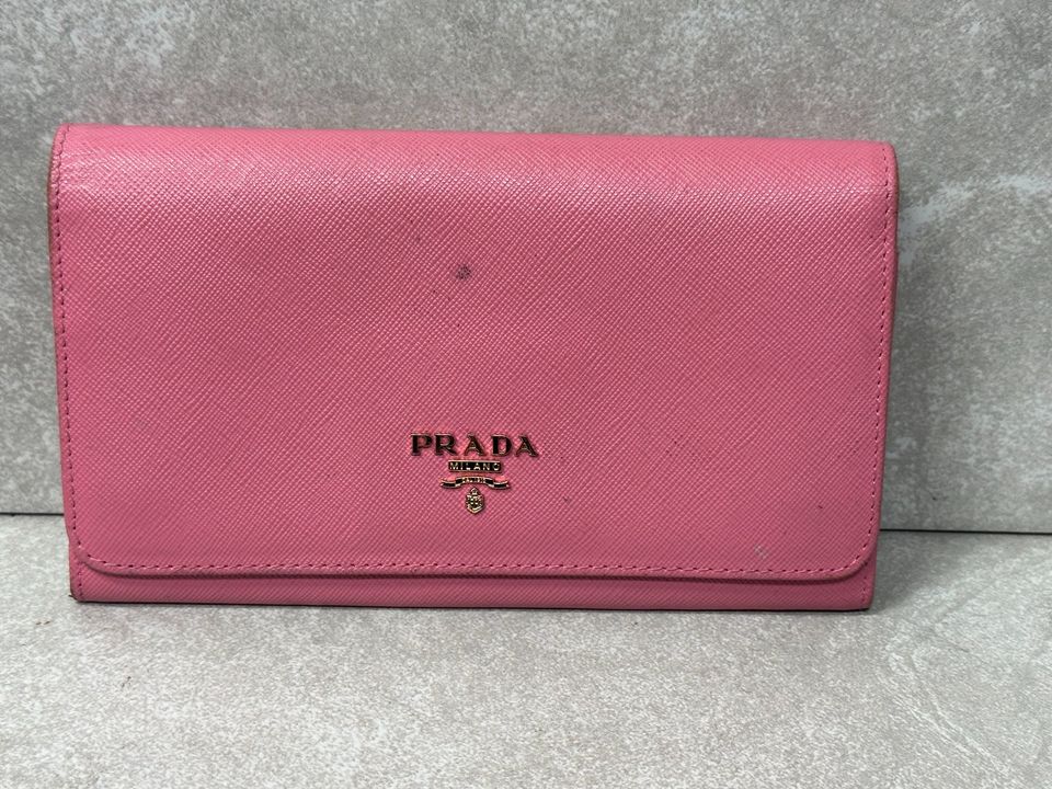 Prada Saffiano Lux Leather Continental Wallet