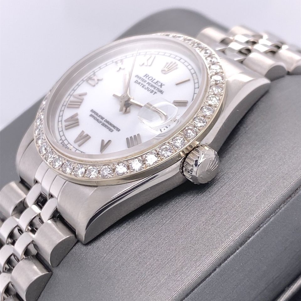 Rolex 68274 31mm Stainless Steel Diamond Bezel Datejust