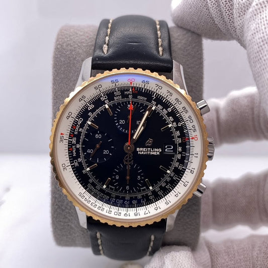 Breitling Navitimer 1 U13324 Steel & Rose Gold 41mm Black Dial Men's Watch