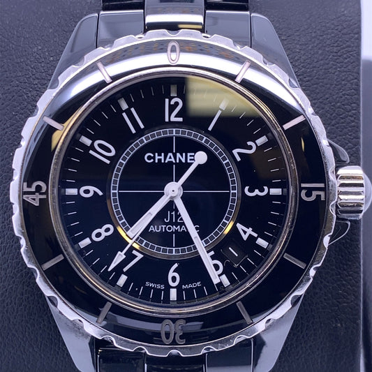 Chanel J12 38mm Black Ceramic Steel Automatic Watch