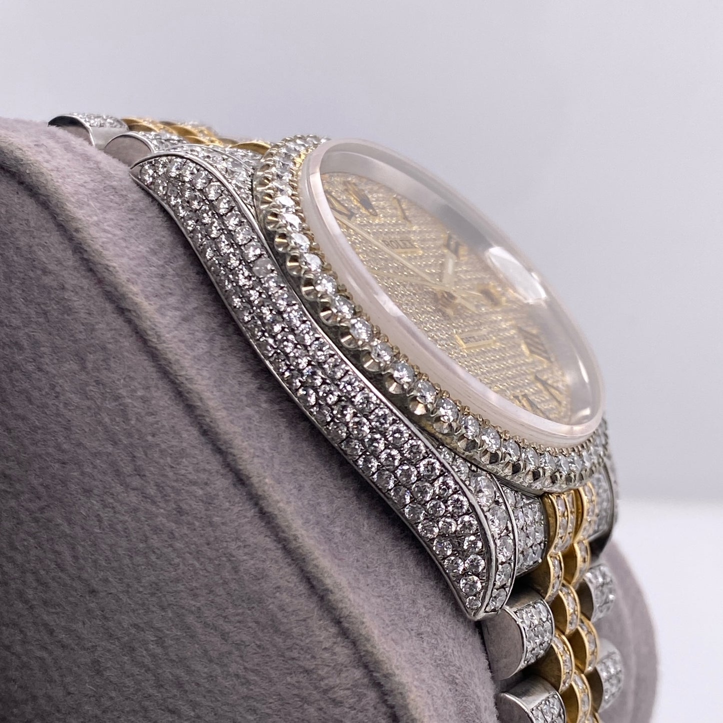 Rolex 116233 Two-Tone 36mm Iced-Out Diamond Watch