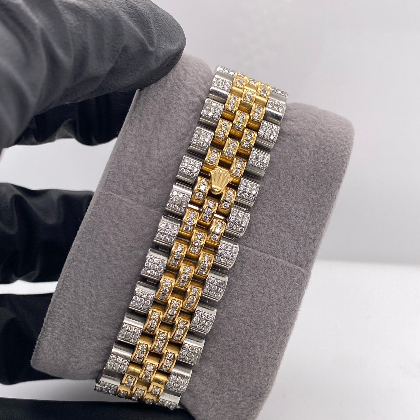 Rolex 116233 Two-Tone 36mm Iced-Out Diamond Watch