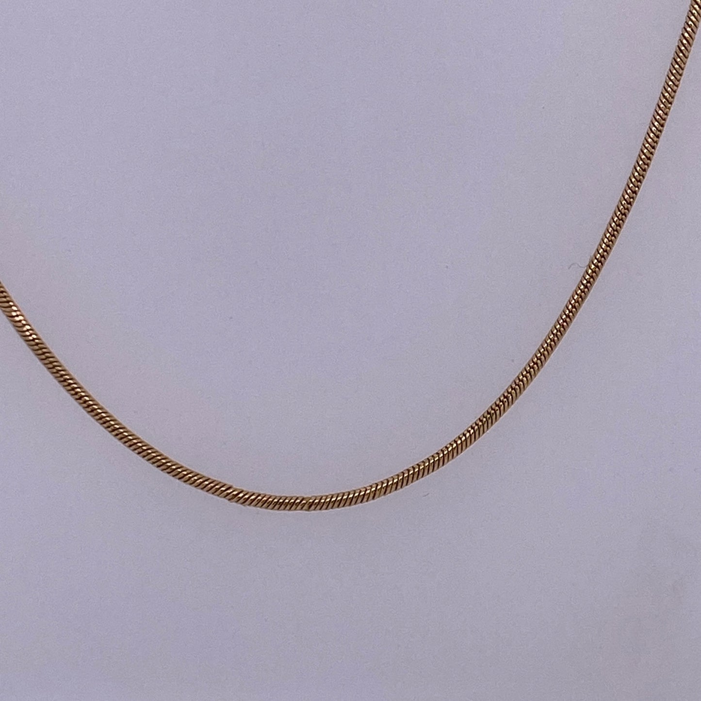 14k Yellow Gold Thin Snake Link Necklace