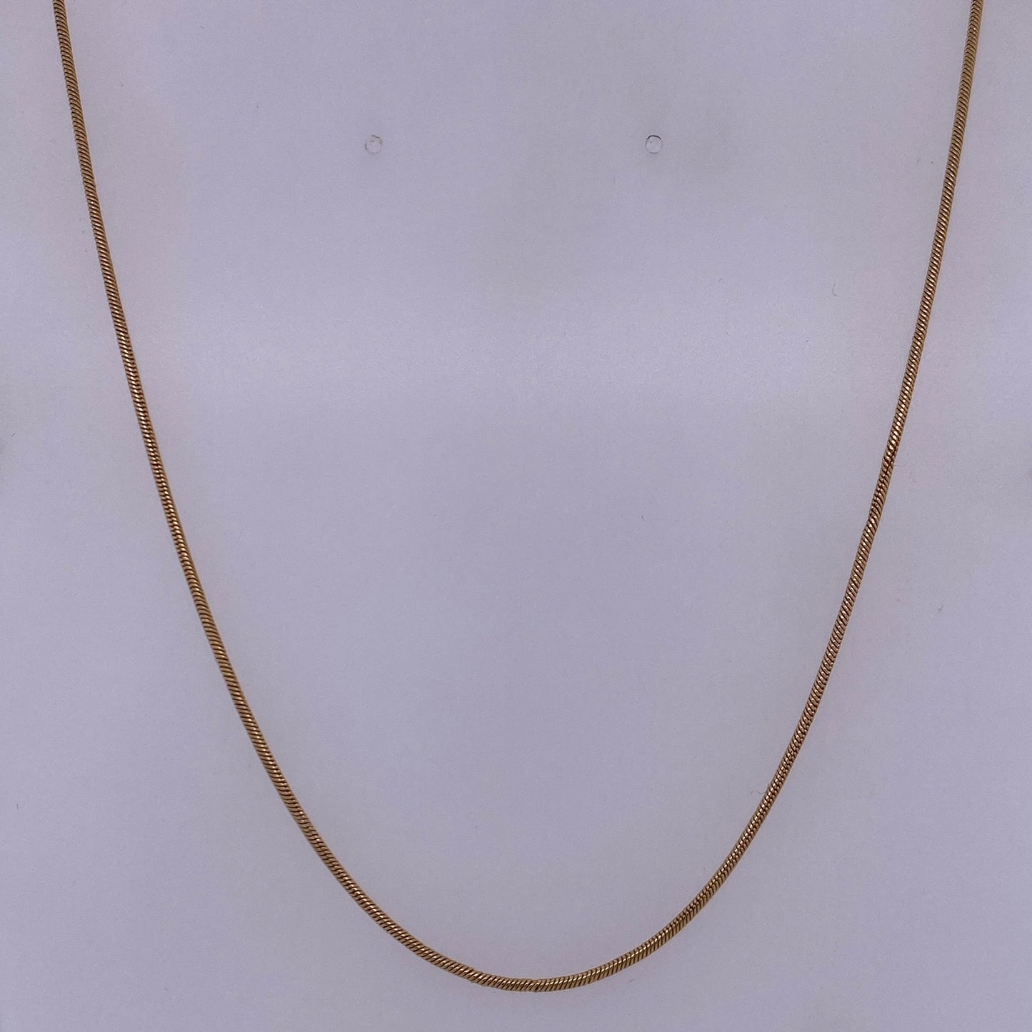 14k Yellow Gold Thin Snake Link Necklace