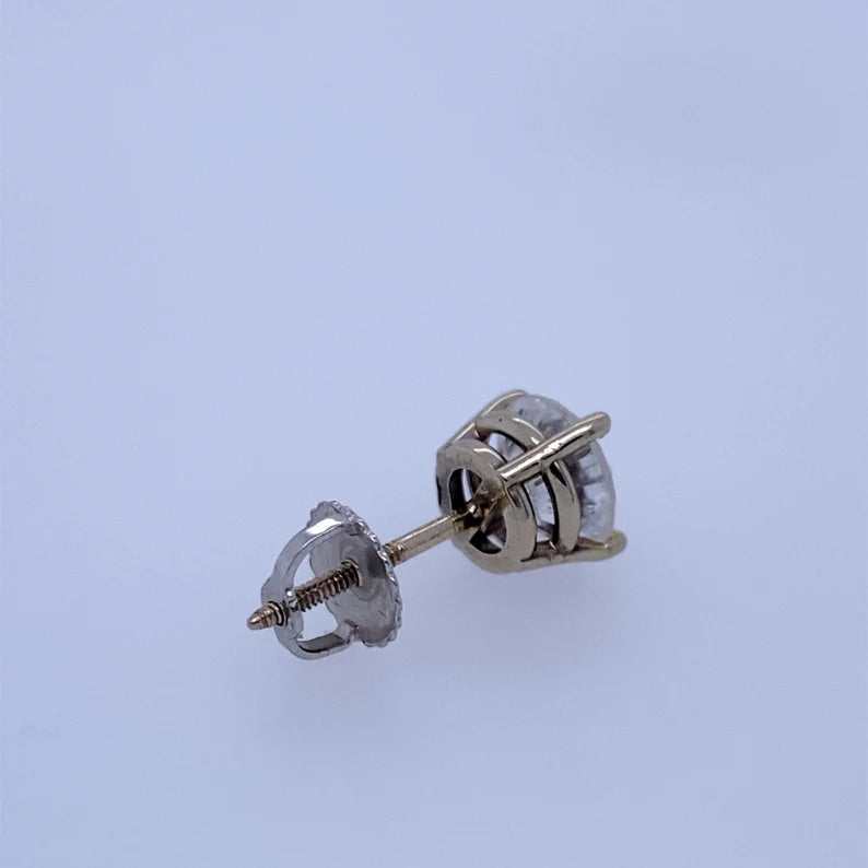 Single Stud Earring/1.00CT/Natural Diamond